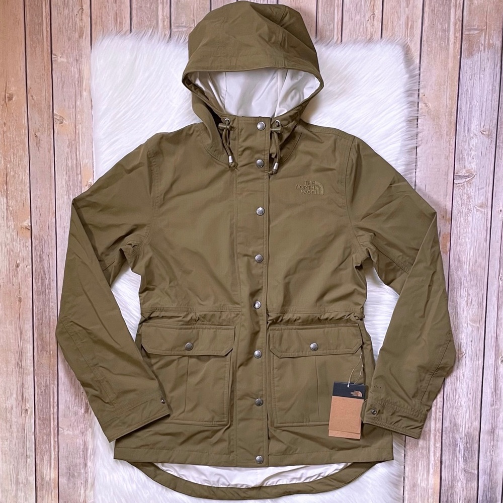 The North Face Women’s Kepplier Military Olive Rain Jacket - Picture 2 of 8